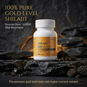 Shilajit Extract 550mg with Ashwagandha for Men and Women – Energy, Stamina & Vitality Support and More, 60 Capsules