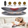 Electric Lumbar Massage Support, Air Pressure Lifting with Vibration & Heating, Red Blue Light Function