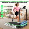 Foldable Treadmill with Handle Bar & Incline