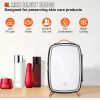 Mini Fridge, 6L Skincare Fridge with LED light and HD Mirror, AC/DC Makeup Fridges for Skin Care, Cosmetic Storage, Chill Face Mask Drink