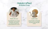 Natural Renewing Soap Bar with Exfoliating Loofah & Rope | Calming Chamomile, Pure Honey & Coconut Oil for Sensitive Skin | Handcrafted & Sulfate-Free