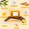 Turmeric Soap & Turmeric Face Wash Set, Honey Lemon Tumeric Kojic Soap Bar & Facial Cleanser Combo for Face & Body