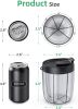 Large Pill Bottle Organizer Anti-Mix Design, 6 Slots, 20 Labels | Supplement Organizer for Holding 6 Various Vitamins without Filling Hassle