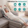 Full Body Massage Mat with Heat, 10 Vibration Motors, 3 Heat Levels 104-131°F, 8 Modes 9 Intensity 9 Zones, Detachable Neck Pillow