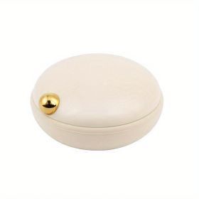 1pc Portable Sealed Pill Box; Mini Pill Case; Small Pill Organizer; Pill Sub-packaging Storage Box; Medicine Box; Multifunctional Storage Container (Style: Light Luxury Portable Pill Box White)