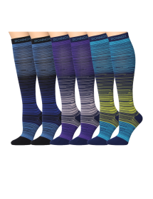 Tipi Toe 3-Pairs Compression Socks for Men & Women Mystic Monochrome (Color: Monochrome Dreams, size: Small-Medium)