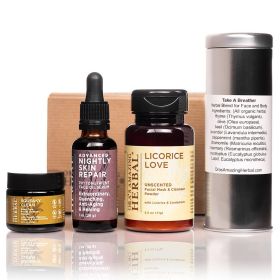 Plant Based Herbal Acne Care Set (Face Serum: Advanced Nightly Skin Repair)