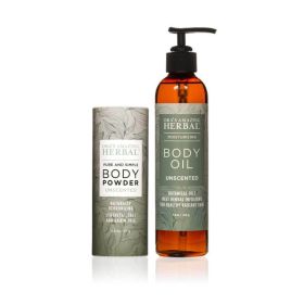 After Shower Powder and Oil Set, Unscented (size: Full Size)
