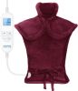 Mothers Day Gifts, Electric Heating Pad - 6 Heat Levels for Neck, Shoulder, and Back, Weighted Pad for Snug Fit - Machine Washable
