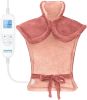 Mothers Day Gifts, Electric Heating Pad - 6 Heat Levels for Neck, Shoulder, and Back, Weighted Pad for Snug Fit - Machine Washable