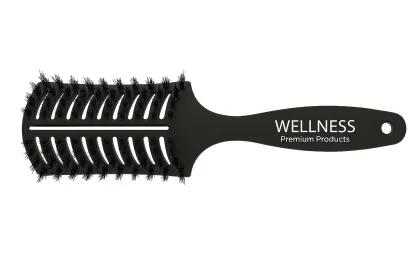 Vent Brush With Real Boar Bristles (Color: Black)
