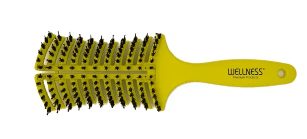 Vent Brush With Real Boar Bristles (Color: Green)