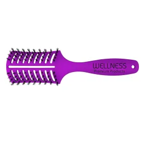Vent Brush With Real Boar Bristles (Color: Purple)