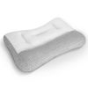 1Pc Ergonomic Bed Pillow Breathable Mesh Pillow for Neck Support Dual Height Design Down Alternative Pillow for Side Back Sleepers