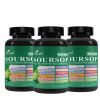 Soursop supplement containing 20 herbal extracts including seaweed, lion's mane mushroom, turmeric, black seed oil, oregano, and mullein