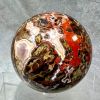 Boho Style-1pc Money Lace Agate Sphere - Polished Stone for Home Decor, Perfect Holiday Gift