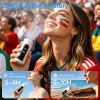Handheld Portable Fan with Turbo Cooling 360° Airflow & LED Light Multi Functional Clip Design for Travel/Concerts/Camping/Makeup/Office/Live sports v