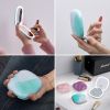 Compact LED Travel Makeup Mirror - 4 Inches 1X/10X Magnification Travel Mirror with Light Dimmable Double Sides Lighted USB Rechargeable Compact Mirro