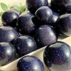 Stunning Blue Golden Sandstone Crystal Ball - Polished Meditation Sphere for Home Decor, Garden Decoration, Perfect Gift for Christmas