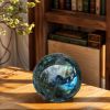 One polished labradorite sphere, natural mineral ornament, suitable for home/office/Thanksgiving/Christmas/Halloween/Hanuk/St.